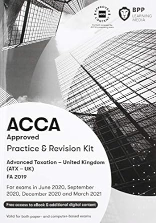 acca advanced taxation fa2019 1st edition bpp learning media 150972916x, 978-1509729166