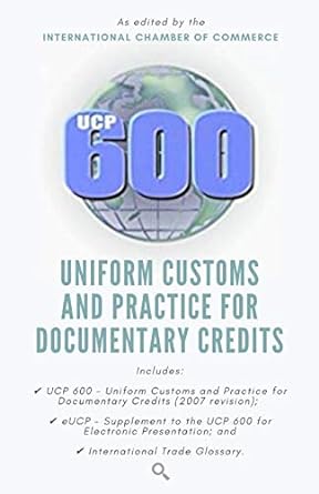 ucp 600 uniform customs and practice for documentary credits 1st edition search and check publishers