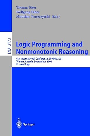 logic programming and nonmonotonic reasoning 6th international conference lpnmr 2001 vienna austria september