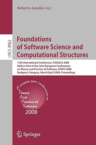 foundations of software science and computational structures 11th international conference fossacs 2008 held