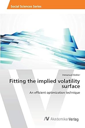 fitting the implied volatility surface an efficient optimization technique 1st edition immanuel dobler