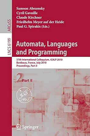 automata languages and programming 37th international colloquium icalp 2010 bordeaux france july 6 10 2010