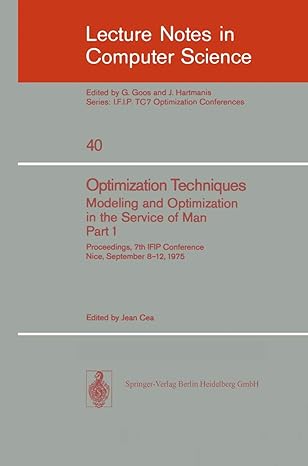optimization techniques modeling and optimization in the service of man 1 proceedings 7th ifip conference