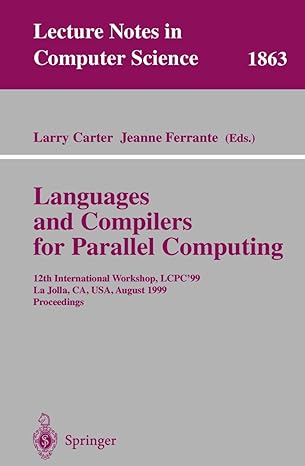 languages and compilers for parallel computing 12th international workshop lcpc 99 la jolla ca usa august 4 6