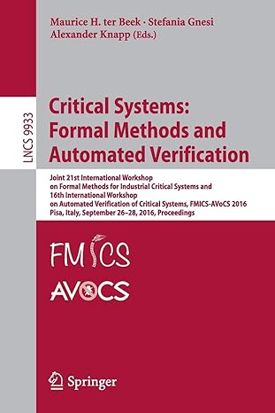 critical systems formal methods and automated verification joint 21st international workshop on formal