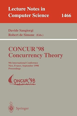 concur 98 concurrency theory 9th international conference nice france september 8 11 1998 proceedings 1998