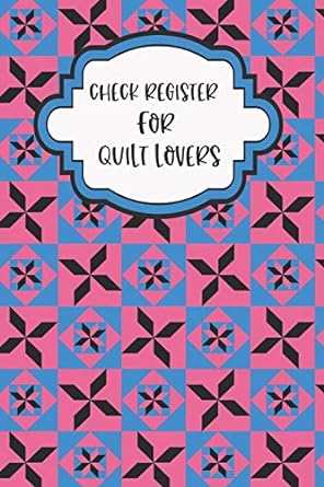 check register for quilt lovers checking account / checkbook register for banking personal checkbook