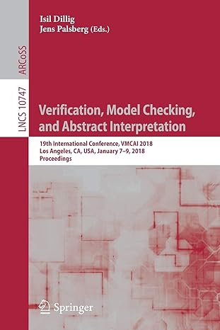 verification model checking and abstract interpretation 19th international conference vmcai 2018 los angeles