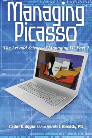 managing picasso the art and science of managing it part 2 1st edition stephen k. wiggins cio ,kenneth c.