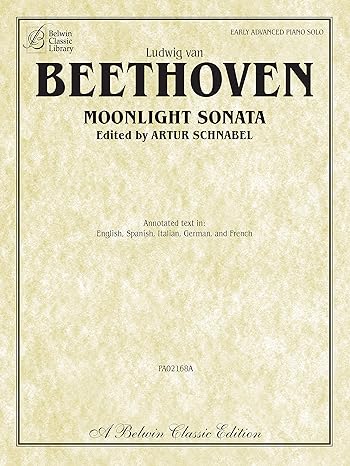 moonlight sonata multilingual edition ludwig van beethoven ,artur schnabel 0757937519, 978-0757937514