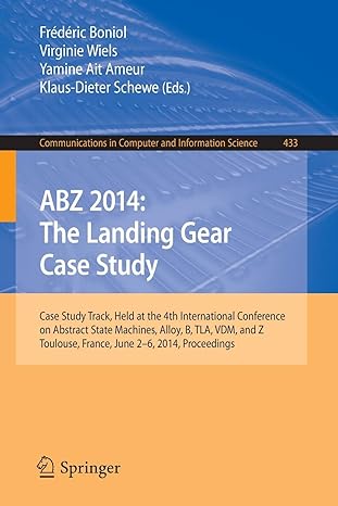 abz 2014 the landing gear case study case study track held at the  international conference on abstract state