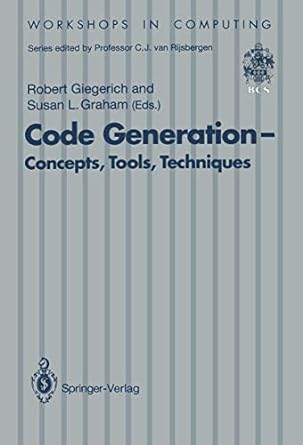 code generation concepts tools techniques proceedings of the international workshop on code generation