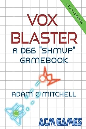 vox blaster a d66 shmup gamebook 1st edition adam c mitchell 979-8364052445