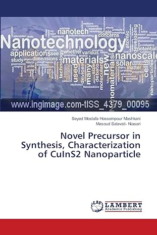 novel precursor in synthesis characterization of cuins2 nanoparticle 1st edition seyed mostafa hosseinpour