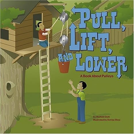 pull lift and lower a book about pulleys 1st edition michael dahl ,denise shea 1404819088, 978-1404819085