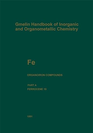 fe organoiron compounds ferrocene 10 1st edition marianne drossmar wolf ,adolf slawisch ,r bohrer ,u nohl ,h