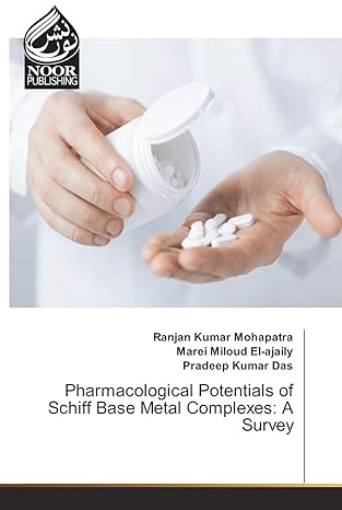 pharmacological potentials of schiff base metal complexes a survey 1st edition ranjan kumar mohapatra ,marei