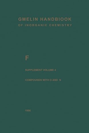 f fluorine compounds with oxygen and nitrogen 1st edition peter merlet 3662063417, 978-3662063415