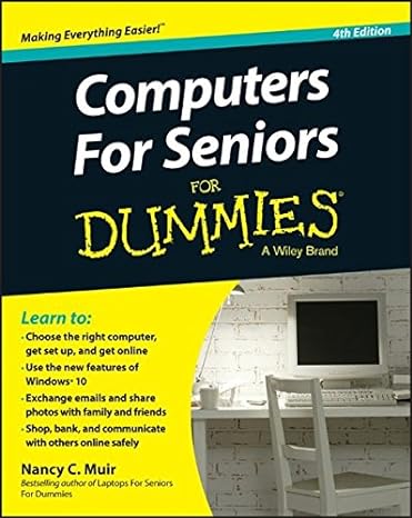 computers for seniors for dummies 4th edition nancy c. muir 1119049555, 978-1119049555