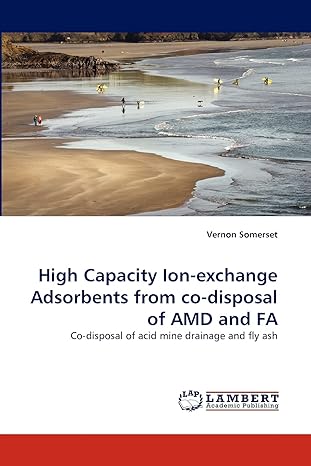 high capacity ion exchange adsorbents from co disposal of amd and fa co disposal of acid mine drainage and