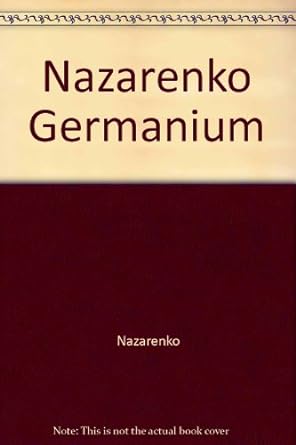 analytical chemistry of germanium 1st edition v a nazarenko 0470630736, 978-0470630730