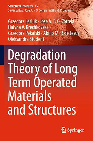 degradation theory of long term operated materials and structures 1st edition grzegorz lesiuk ,jose a f o