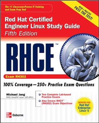 rhce red hat certified engineer linux study guide 5th edition michael jang 0072264543, 978-0072264548