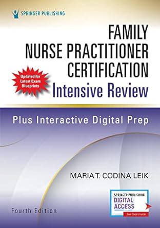 family nurse practitioner certification intensive review  edition comprehensive exam prep with interactive