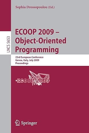 ecoop 2009 object oriented programming 23rd european conference genoa italy july 6 10 2009 proceedings 2009