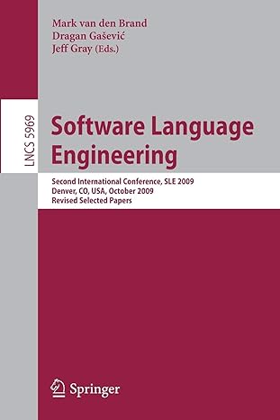 software language engineering second international conference sle 2009 denver co usa october 5 6 2009 2010