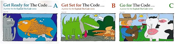 explode the code 3 books a get ready b get set and c go for the code 1st edition nancy hall b06y38qlrr