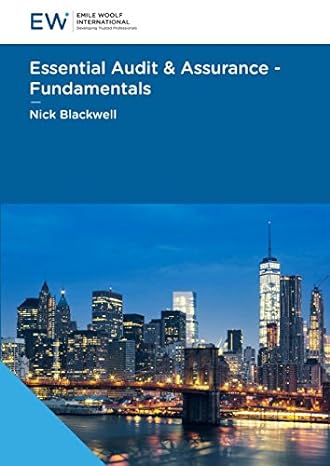 essential audit and assurance fundamentals 1st edition nick blackwell 1848437161, 978-1848437166