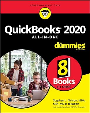 quickbooks 2020 all in one for dummies 1st edition stephen l. nelson 1119589800, 978-1119589808