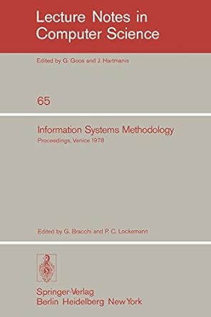 information systems methodology proceedings 2nd conference of the european cooperation in informatics venice