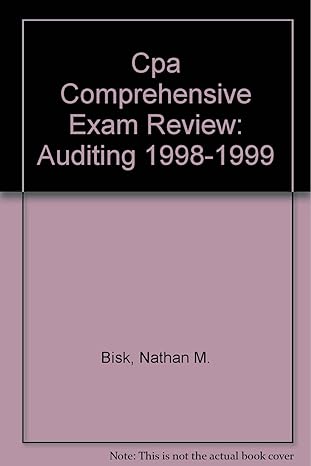 cpa comprehensive exam review auditing 1998 1999 28th edition nathan m bisk 1579610161, 978-1579610166