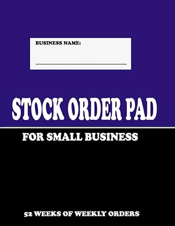 stock order pad weekly stock book weekly orders book 1st edition ross ewen b0c12773cw