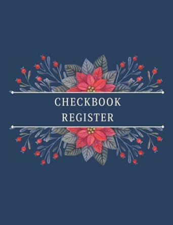 checkbook register personal checking account balance register to track transactions for personal checkbooks