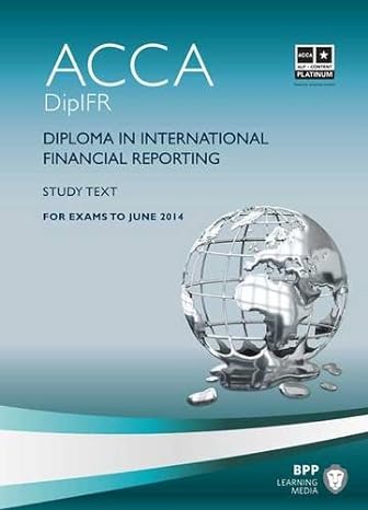 dipifr diploma in international financial reporting study text 1st edition bpp learning media 1445399601,