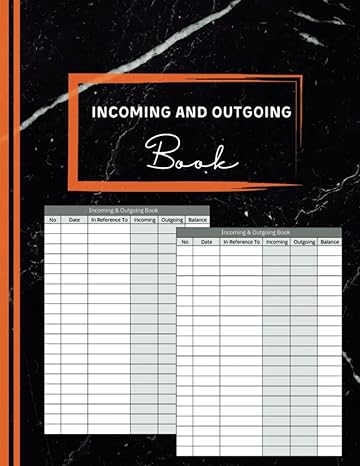 incoming and outgoing book simple income and expenditure for small business 1st edition dad mancer publishing