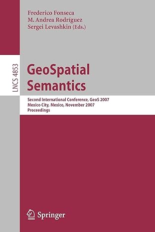 geospatial semantics second international conference geos 2007 mexico city mexico november 29 30 2007 2007