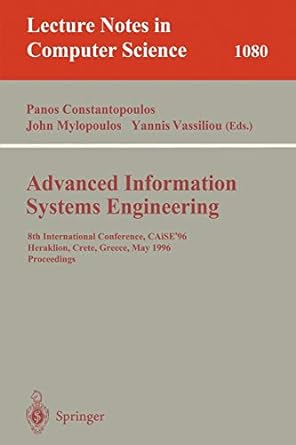 advanced information systems engineering 8th international conference caise 96 herakleion crete greece may