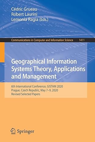 geographical information systems theory applications and management 6th international conference gistam 2020