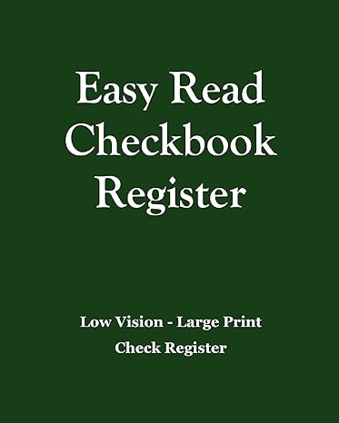 easy read checkbook register green 1st edition solutions marketing 169121681x, 978-1691216819