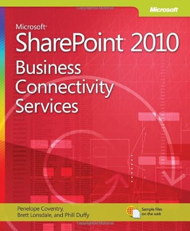 microsoftandreg sharepointandreg 2010 business connectivity services 1st edition penelope coventry ,brett