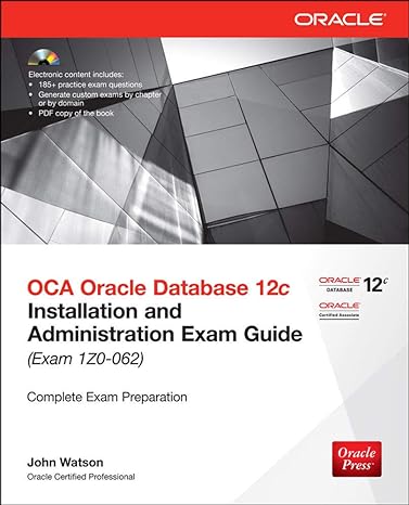 oca oracle database 12c installation and administration exam guide 2nd edition john watson 0071829237,