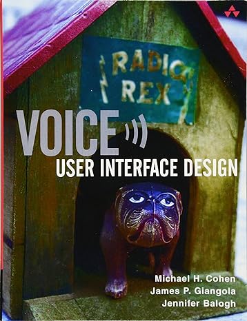 voice user interface design 1st edition james giangola ,jennifer balogh 0321185765, 978-0321185761