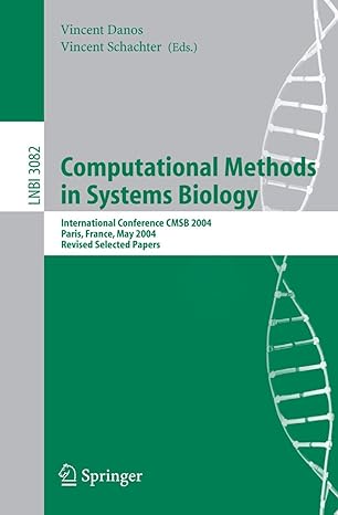 computational methods in systems biology international conference cmsb 2004 paris france may 26 28 2004