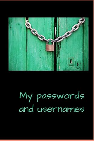 my passwords and usernames 1st edition hippie press b0bylxv1bl