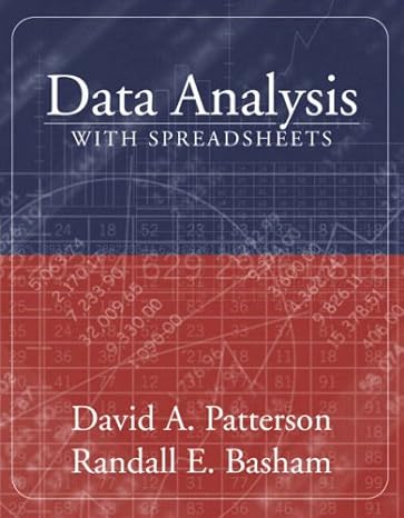 data analysis with spreadsheets 1st edition david a patterson ,randall e basham 020540751x, 978-0205407514