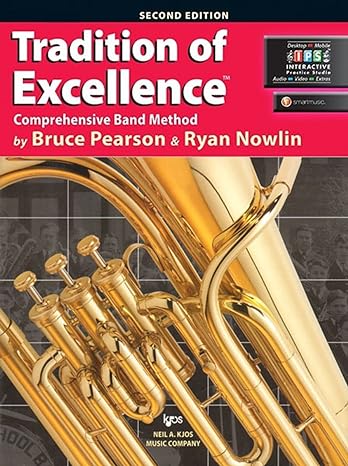 w61bc tradition of excellence book 1 baritone/euphonium b c 1st edition bruce pearson, ryan nowlin